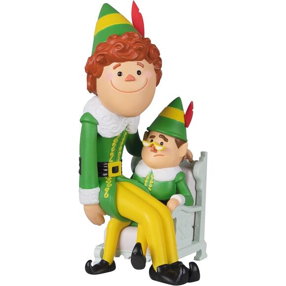 Hallmark Ornament 2022 - Papa Elf and Buddy the Elf - Picture 1 of 5